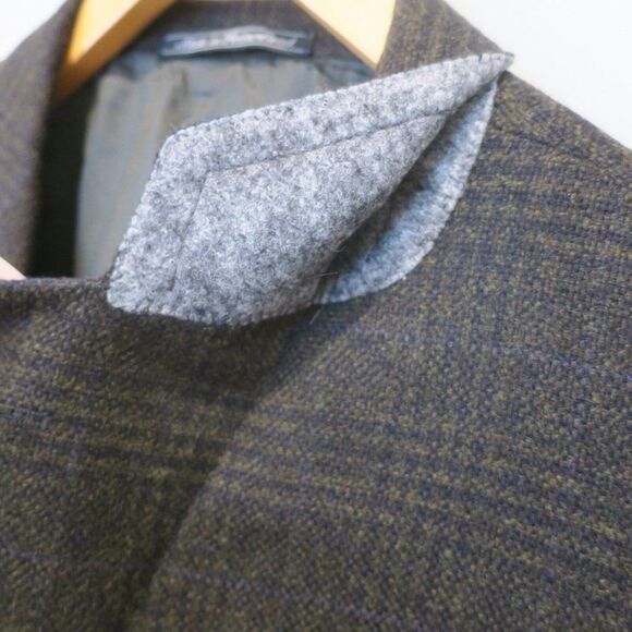 ERMENEGILDO ZEGNA CHECK PLAID SPORTS COAT SILK CASHMERE BLAZER  XL 42R JCKT SWIS - Picture 8 of 15